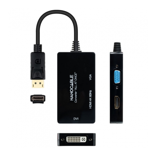 Conversor Displayport para HDMI/DVI/VGA 20cm
