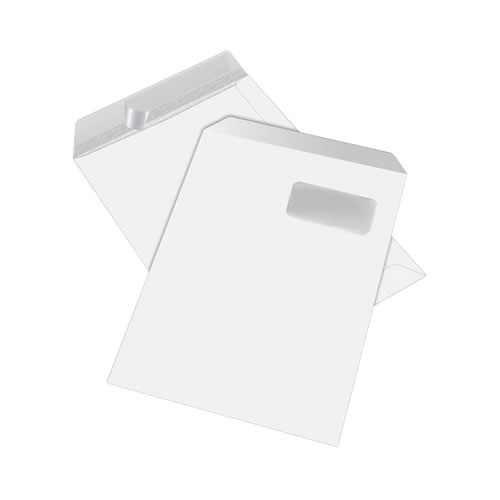 Envelopes Saco Branco 162x229mm Cx 500un c/janela