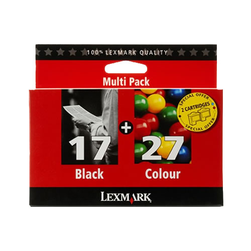Pack Tinteiros Orig. Lexmark 17 + 27