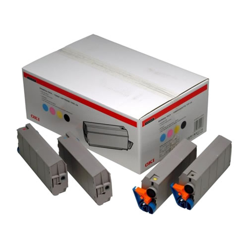 Toner Original OKI C7100/C7300 Pack 4 Cores