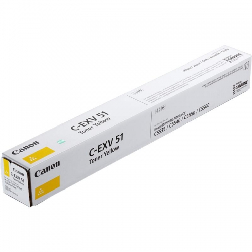 Toner Original Canon C-EXV51 Amarelo