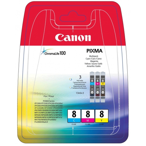 Pack Tinteiros Originais Canon CLI-8