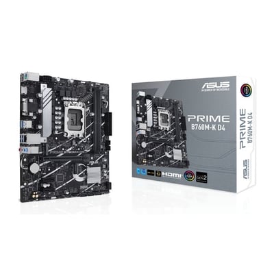 Asus PRIME B760M-K D4 Intel B760 LGA 1700 micro ATX