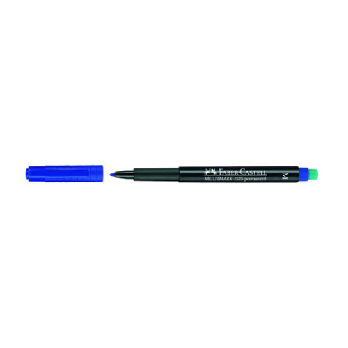 Marcador Faber-Castell Acetato Médio Azul - 1un