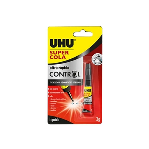 Cola Ultra Rápida Control UHU Super Cola 3gr - 1un