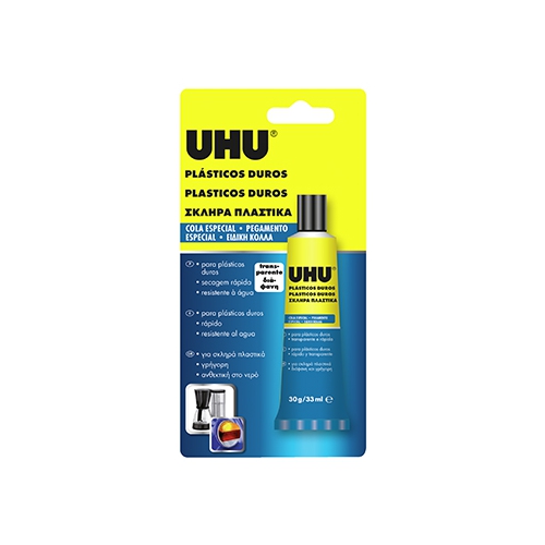 Cola Plásticos Duros UHU 30g33ml