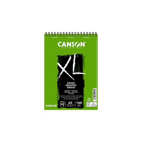 Bloco Espiralado Canson XL Dessin A5 160gr 30Flhs