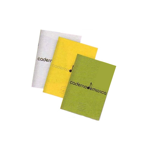 Caderno de Música A5 20 Folhas - Cores Sortidas