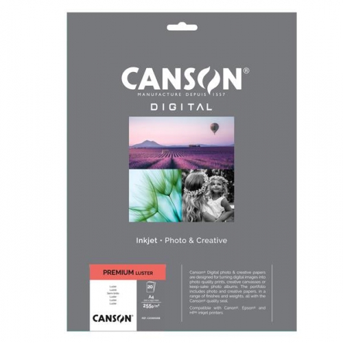 Papel Fotográfico Canson Premium Lustroso A4 20f