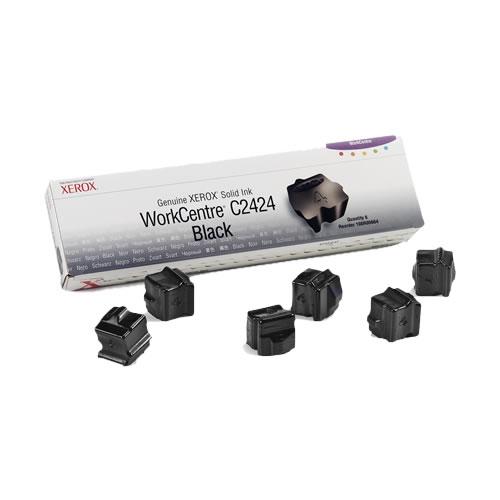 Tinta Sólida Original Xerox C2424 Preto Pack 6un