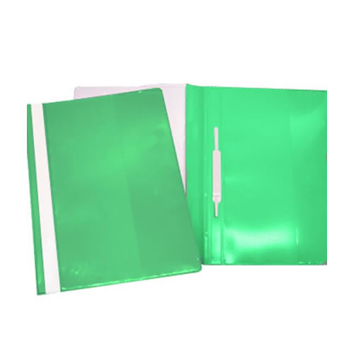 Classificador Plástico Capa Transp. Verde Pack 25