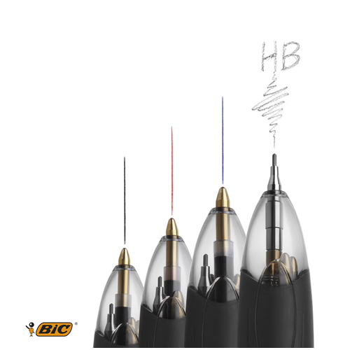Esferográfica (3 Cores+Lapiseira) BIC 1mm - 1un