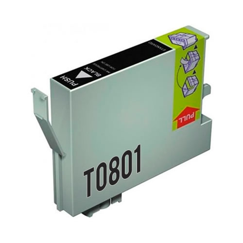 Tinteiro Compatível Epson T0801 Preto