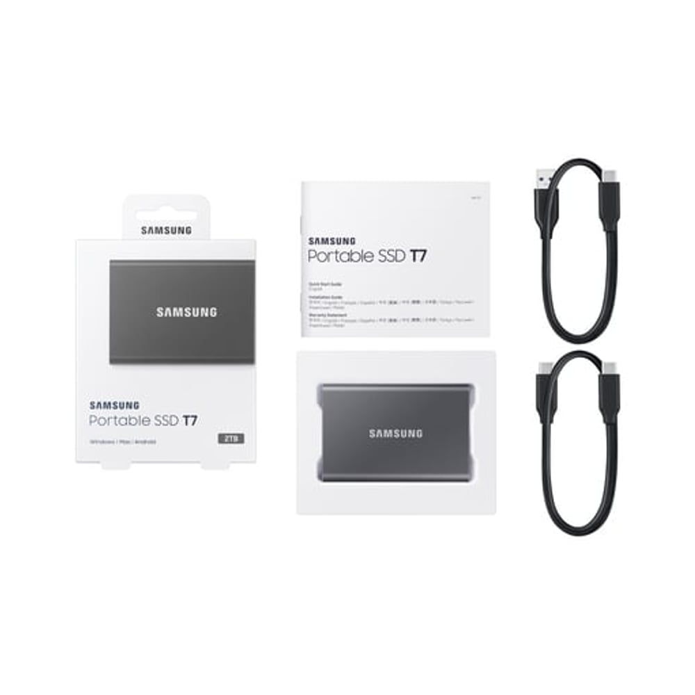 Disco Externo Samsung SSD T7 2 TB USB Type-C 3.2 Gen 2