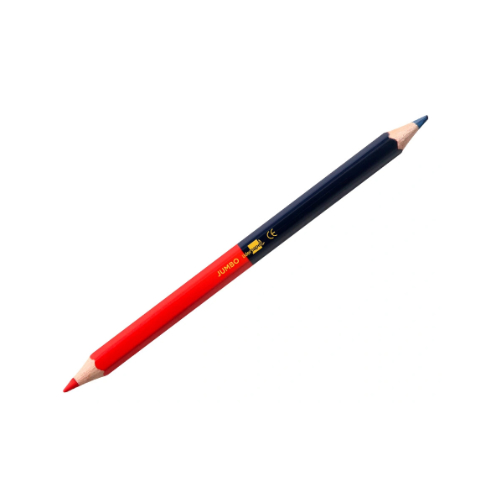 Lápis Bicolor Azul e Vermelho Jumbo - Cx 12un
