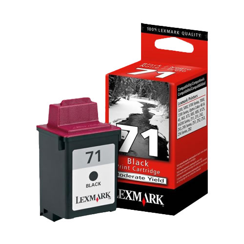 Tinteiro Original Lexmark 71 (15MX971E) Preto