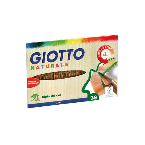 Lápis Giotto Natural 36 Cores