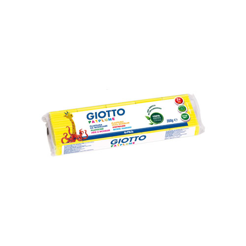 Plasticina Giotto Patplume 350gr - Amarelo