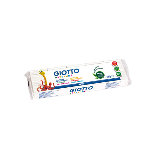 Plasticina Giotto Patplume 350gr - Branco