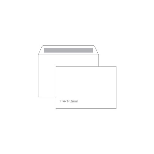 Envelopes Autodex 114x162mm C6 90gr - branco 500un