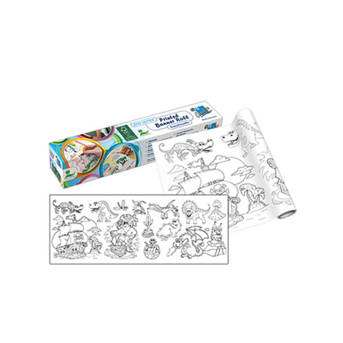 Papel Adesivo c/ Relevo p/ Colorir 30cmx4mt Menino