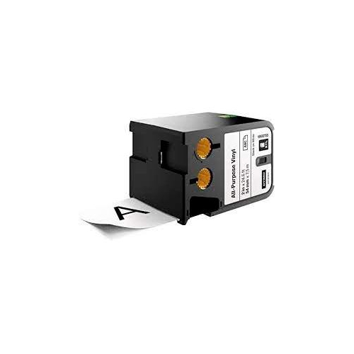 Fita Dymo Vinil Preto/Branco 54mm x 7.5m