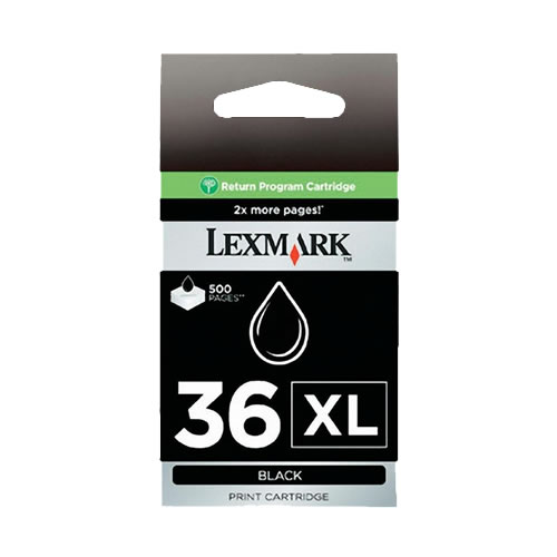 Tinteiro Original Lexmark 36 XL (18C2170) Preto