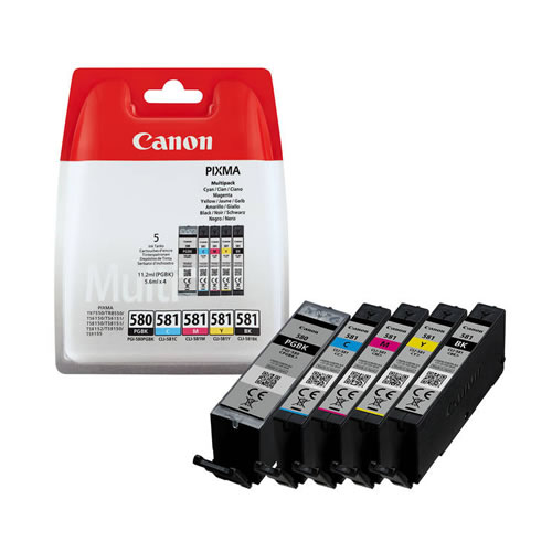 Multipack Original Canon PGI-580 + CLI-581 CMYK
