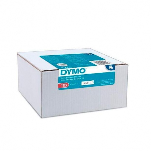 Fita Dymo Autoadesiva Preto/Branco Pack 1