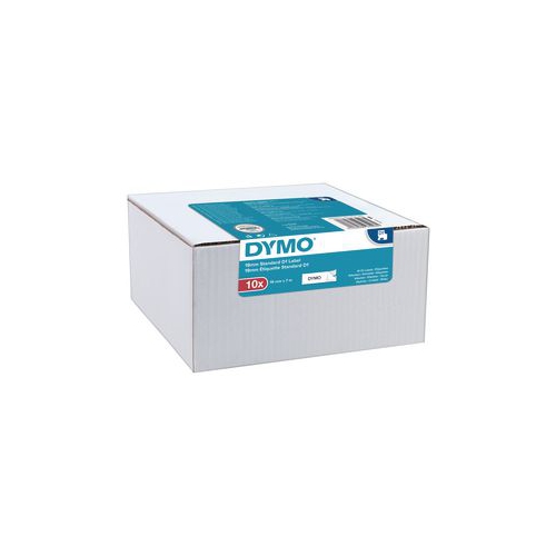 Fita Dymo Autoadesiva 19mmx7m Preto/Bran. Pack 10