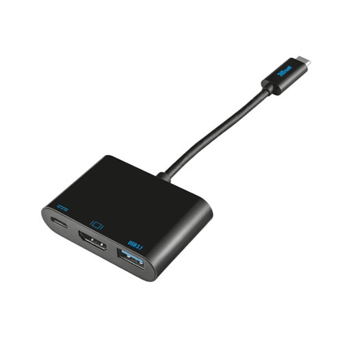 Adaptador TRUST Multiportas USB-C USB3.1 HDMI 