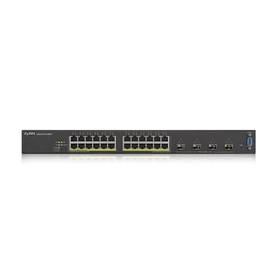 Switch Gerido Zyxel XGS2210-28HP L2 Gigabit Ethernet 24 Portas Power over Ethernet (PoE) 1U