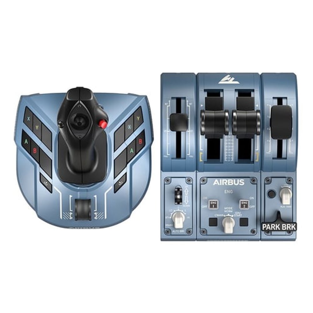 Thrustmaster TCA Captain Pack X Airbus Edition, USB Joystick + alavanca de controlo do motor Analógico PC, Xbox