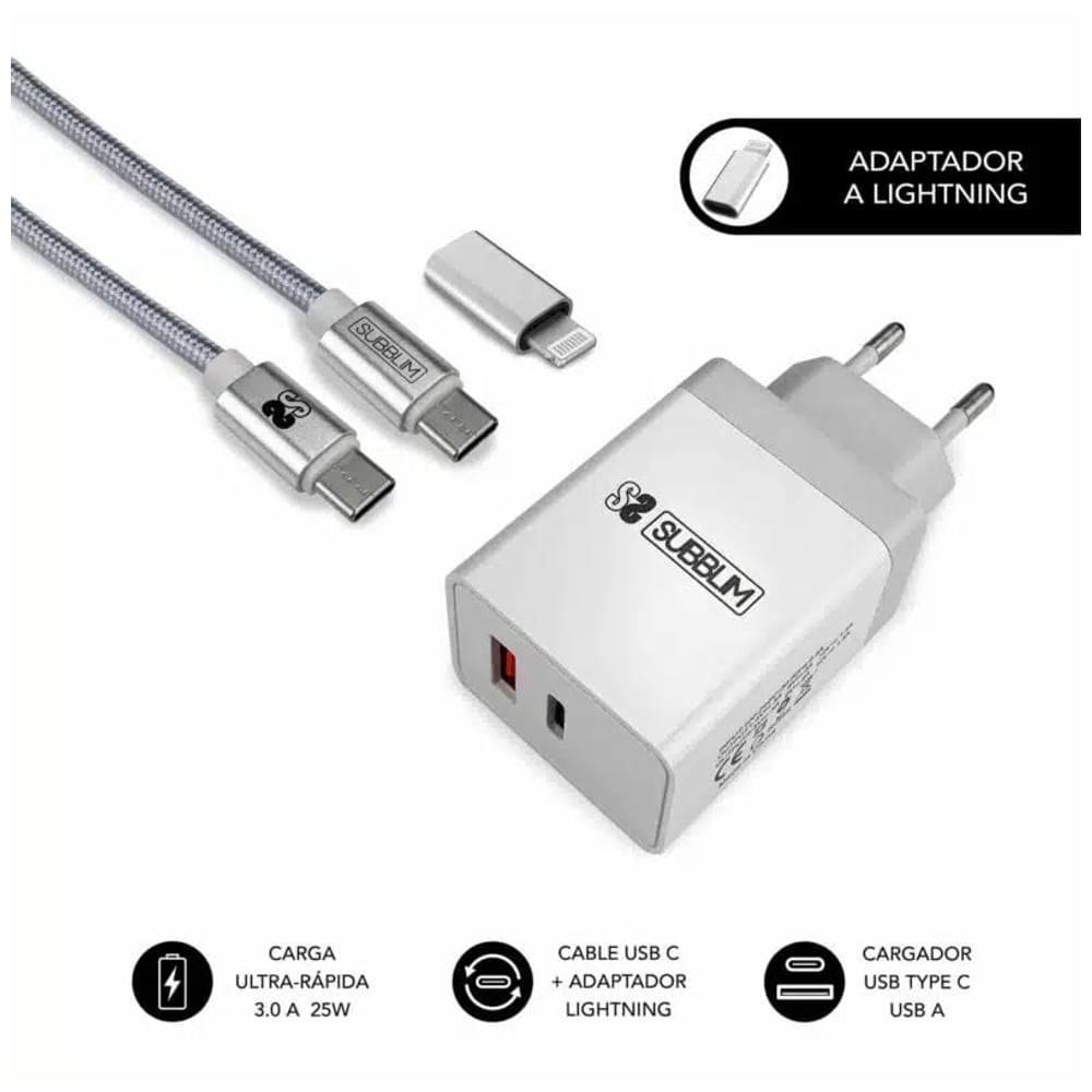 Carregador de parede Subblim Smart Charger PD25W