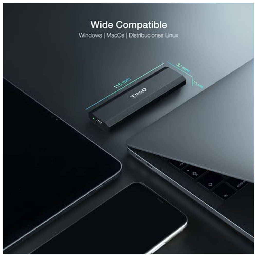 Caixa disco externo TooQ SHURA SSD M.2