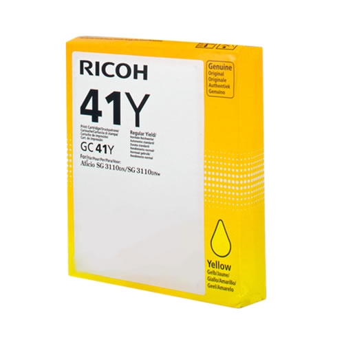 Tinteiro Original Ricoh Type GC-41 Amarelo Alta C.