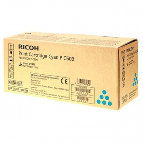 Toner Original Ricoh P C600 Ciano