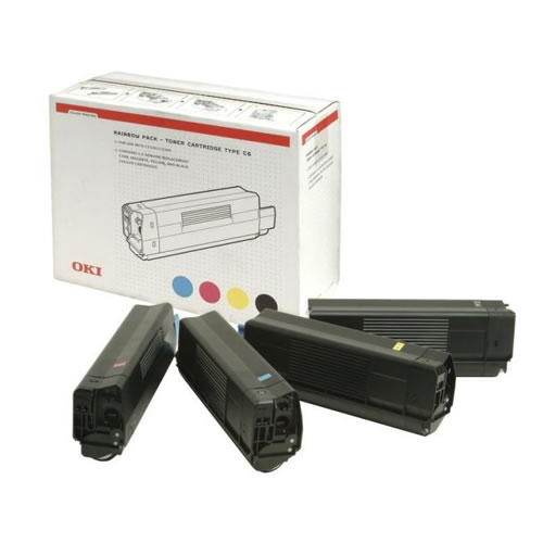 Kit 4 Toners Original OKI C5100/C5200 4 Cores