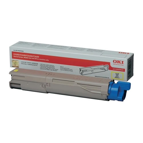 Toner Original OKI C3300n/3400n Amarelo