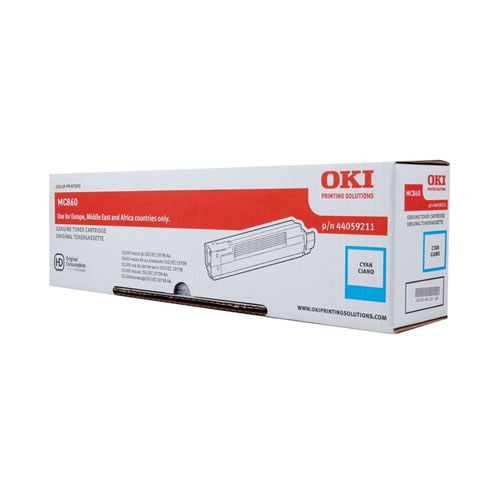 Toner Original OKI MC860 Ciano