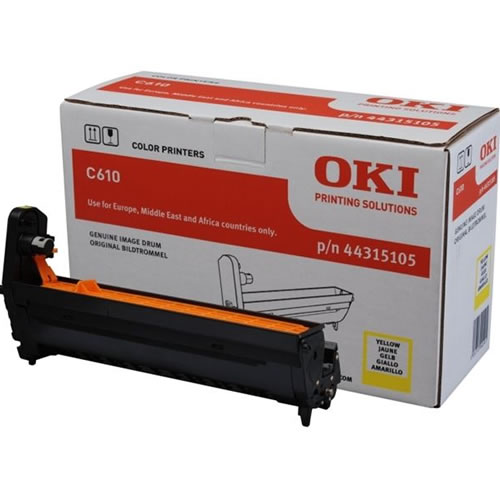 Tambor Original OKI C610 Amarelo