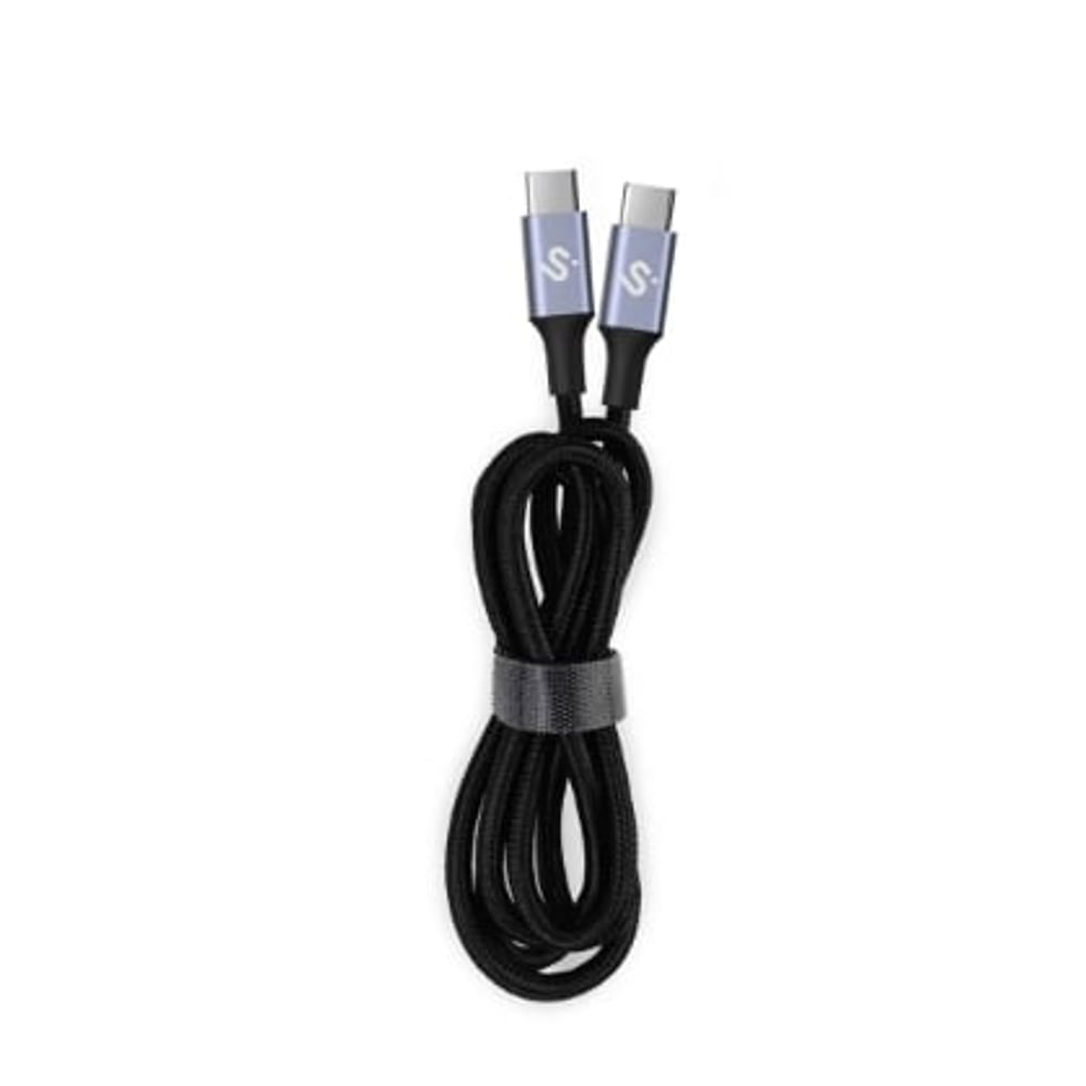 Cabo Subblim Plus USB-C para USB-C Nylon 100W Preto 2mt