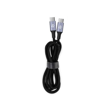 Cabo Subblim Plus USB-C para USB-C Nylon 100W Preto 2mt