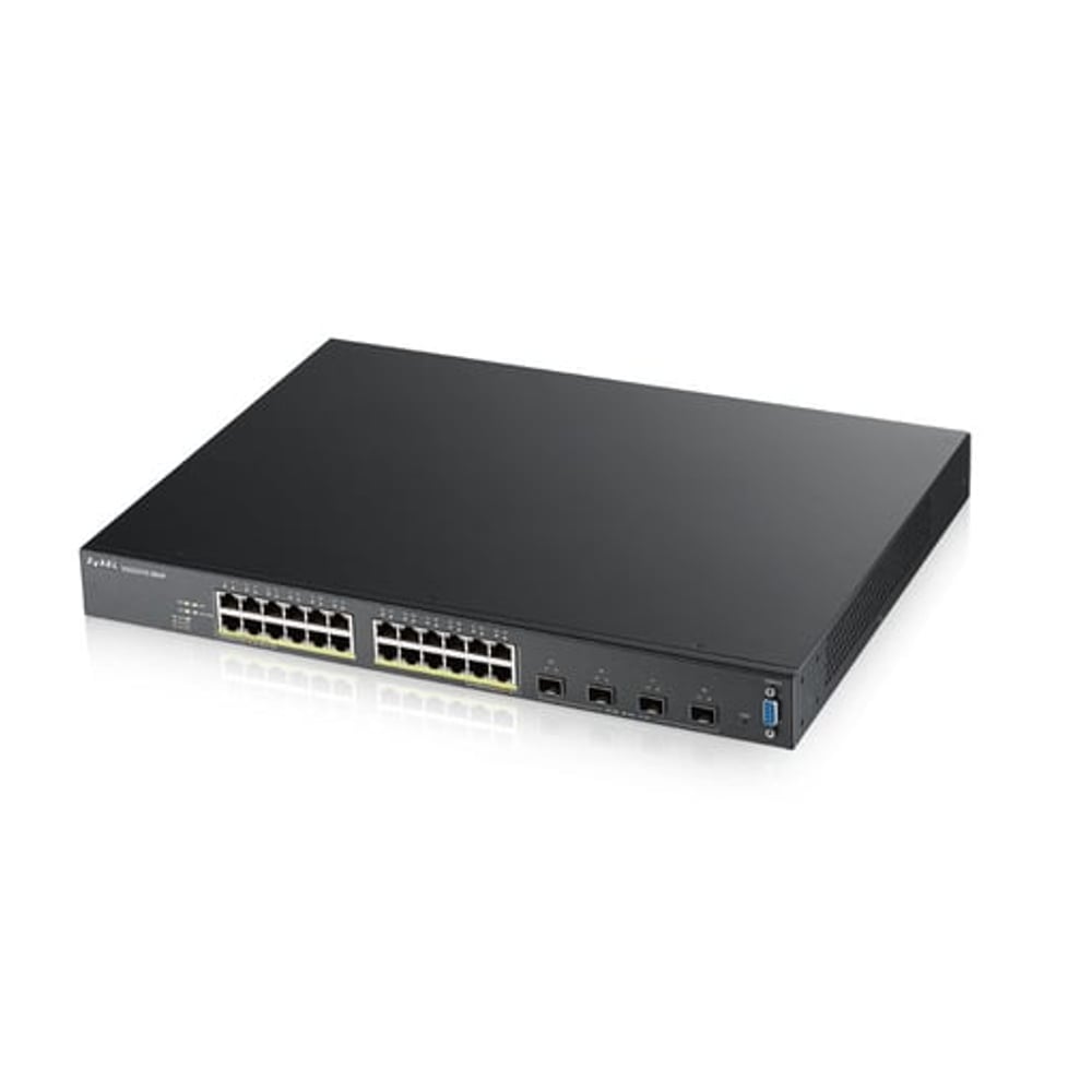 Switch Gerido Zyxel XGS2210-28HP L2 Gigabit Ethernet 24 Portas Power over Ethernet (PoE) 1U