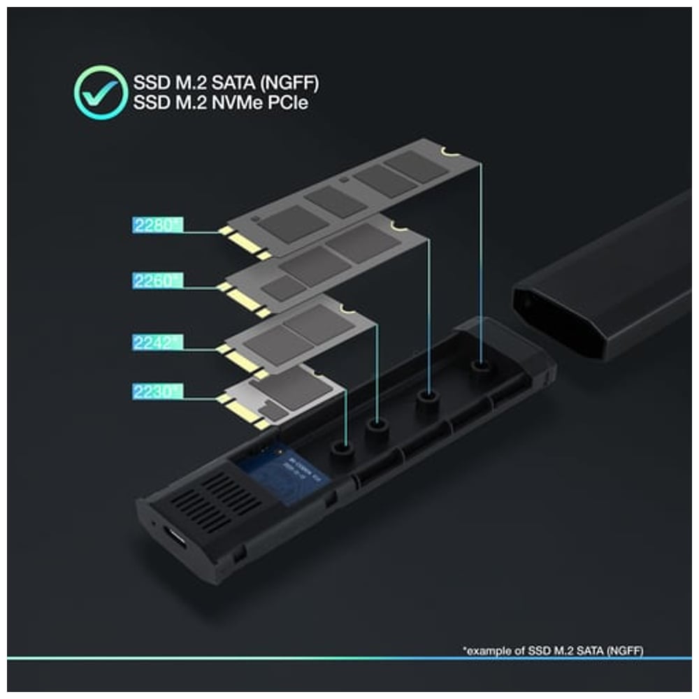 Caixa disco externo TooQ SHURA SSD M.2