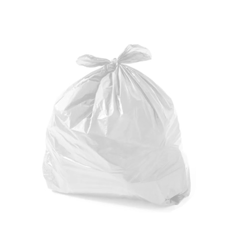 Saco Lixo Plástico 30Lts Branco 18my 55x60cm 15un