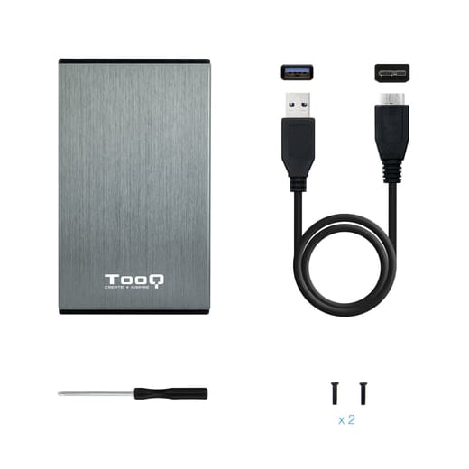 Caixa para Disco Externo TooQ TQE-2527G 2.5"