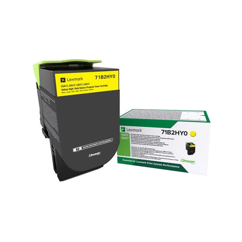 Toner Original Lexmark CS417/ CX417 Amarelo
