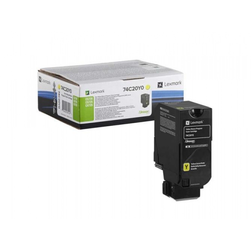 Toner Original Lexmark CS720 / CX725 Amarelo