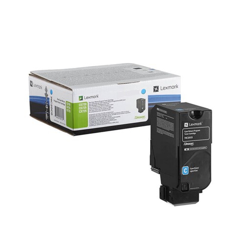 Toner Original Lexmark CS720/CS725/CX725 Ciano